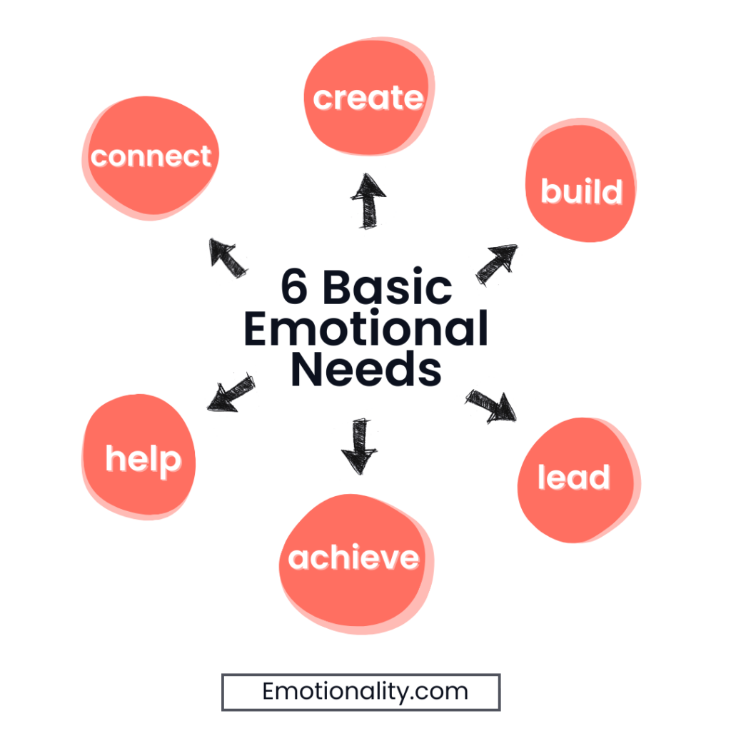 6 basic emotional needs